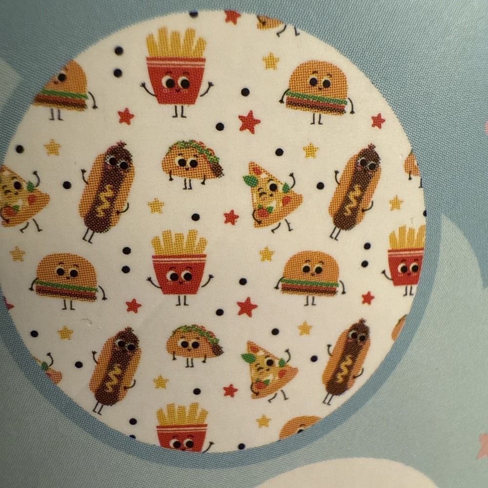 New Comfort Bay For Kids Plush Throw 50in X 40in Hotdog/pizza/fry/tacos Design